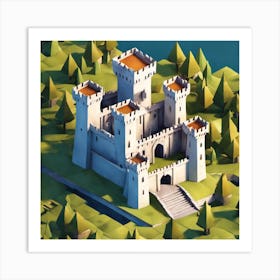 Castle In The Forest 5 Art Print