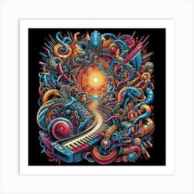 Psychedelic Art 6 Art Print