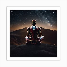 Iron Man Meditation 3 Art Print