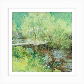 Bridge Over The Stream Art Print