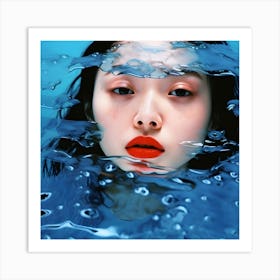 Aqua girl. 2023 Art Print