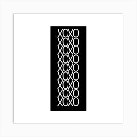 Xoxo Black and White Art Print