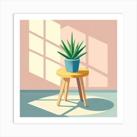 Aloe Vera Plant Art Print