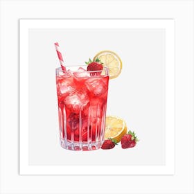 Strawberry Lemonade 5 Art Print