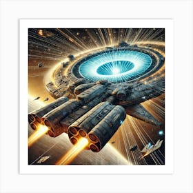 Gravitational Disruptor Converted Art Print