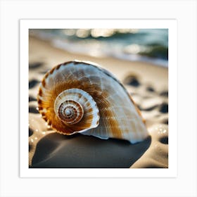 Shell On The Beach 1 Art Print