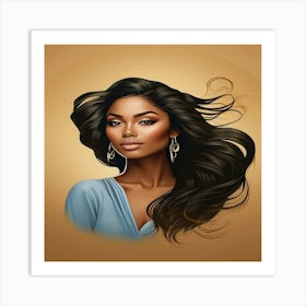 Black Woman Portrait Art Print