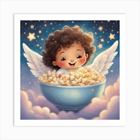 Angel in a bowl 1 Art Print