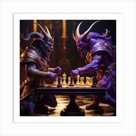Chess Battle Art Print