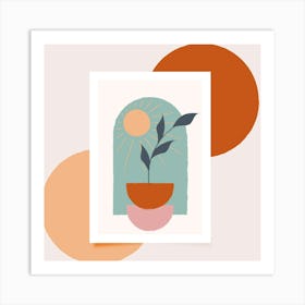 Plant In Pot Art Print