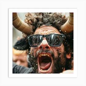 Bullfighter With Horns Art Print