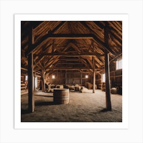 Barn Interior 4 Art Print