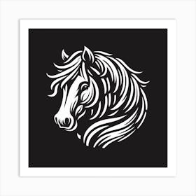 Horse Head Logo Art Print