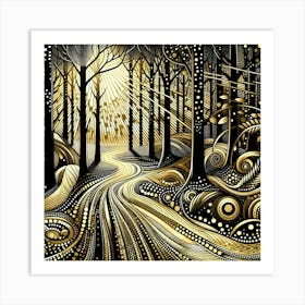 Forest Path 4 Art Print