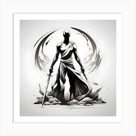 Samurai Warrior Art Print