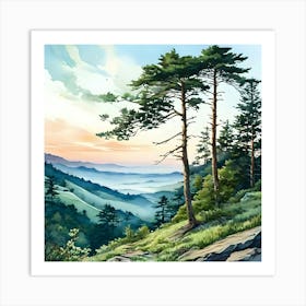 Smoky Mountains Art Print