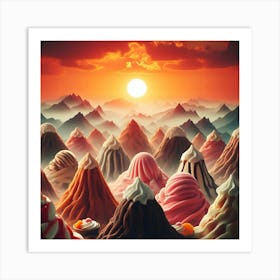 Ice Cream Mountain 2 Art Print