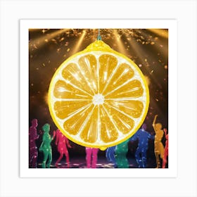 Slice Of Lemon Art Print