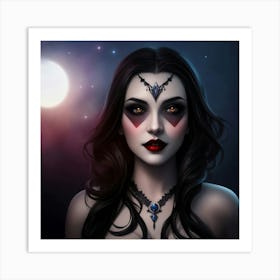 Mystical Priestess Art Print