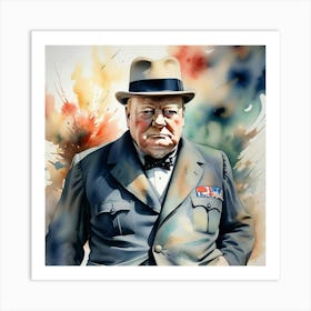 Winston Churchill 10 Art Print