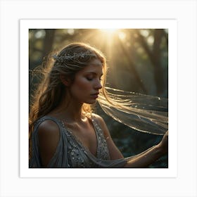 Fairy In The Forest Art Print