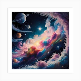 Galaxy In Space 3 Art Print