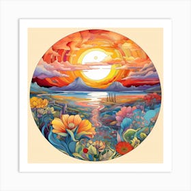 Sunset 4 Art Print