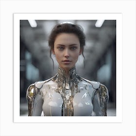 Robot Woman 8 Art Print