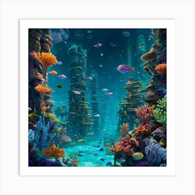 Coral Reef 3 Art Print