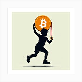 Bitcoin Child 6 Art Print