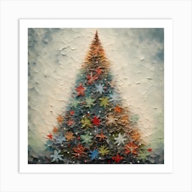 Retro Christmas Chromatics Art Print