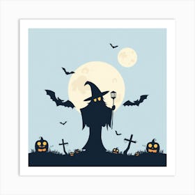 Halloween Witch 2 Art Print