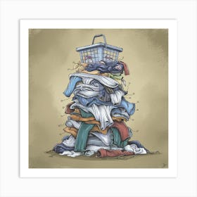 Laundry Basket 5 Art Print