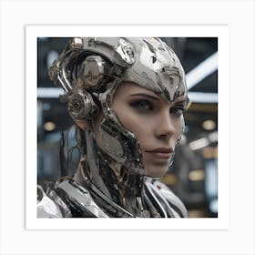 Cyborg Woman 6 Art Print