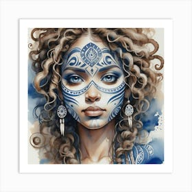 Tribal Woman Art Print