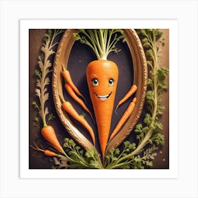 Carrots In A Frame 63 Art Print