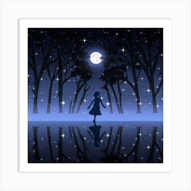 Night In The Forest Art Print