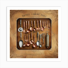 Vintage Cooking Tools 1 Art Print