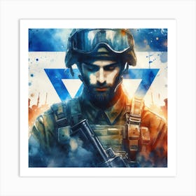 Israeli Soldier 10 Art Print