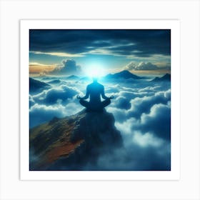 Meditation Stock Videos & Royalty-Free Footage 1 Art Print