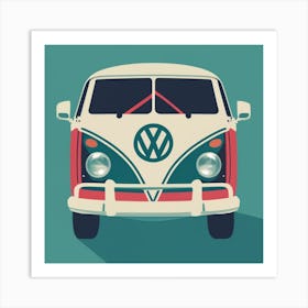 Vw Bus simplicity Art Print