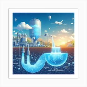 Water Treatment Plant Art Print