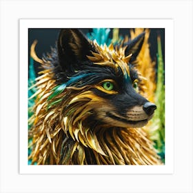 gold fox Art Print