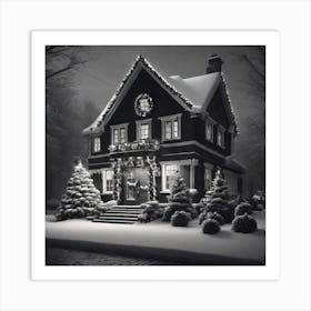 House In The Snow 3 Art Print