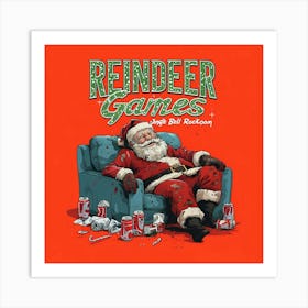 Reindeer Games Art Print