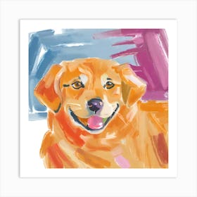 Golden Retriever 01 Art Print