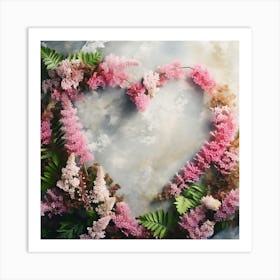 Heart Shaped Flowers Art Print