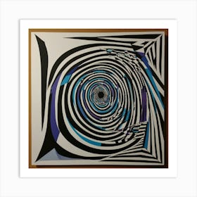 Black And White Abstract Painting Art Print