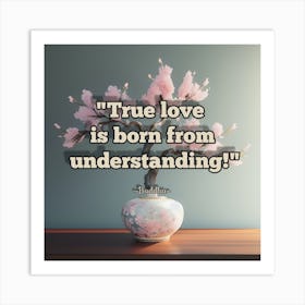 True Love Is Born From Understanding Art Print