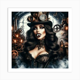 Steampunk Beauty Art Print